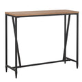 Rustic Industrial Bar Table with Metal Legs L871118
