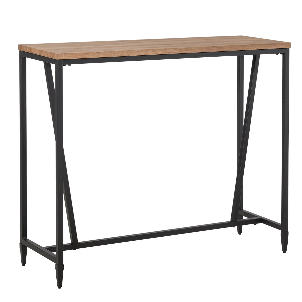 Rustic Industrial Bar Table with Metal Legs L871118