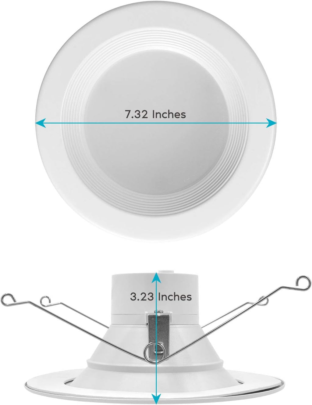 5/6 Inch LED Recessed Retrofit Downlight, 14W, Color Selectable, Dimmable, 1100 Lumens, 4 Pack X5846
