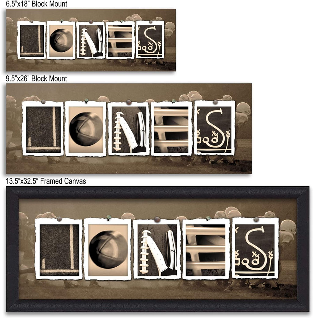 Football Name Art Decor Print X4487