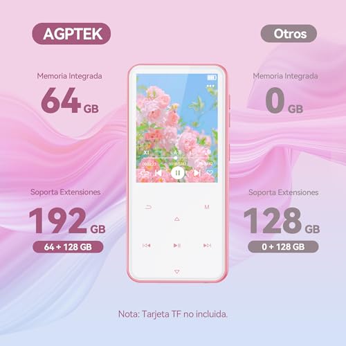 64GB Bluetooth MP3 Player with Speaker and FM Radio W152