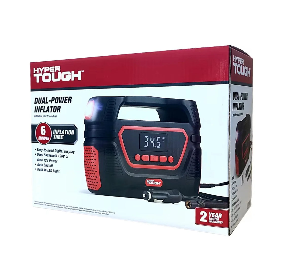Dual Power Digital Inflator 12V 120V Z821