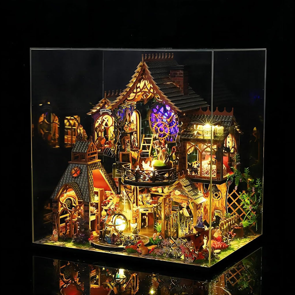 Miniature House Kit with Dust Proof Cover & Small Tools M865463