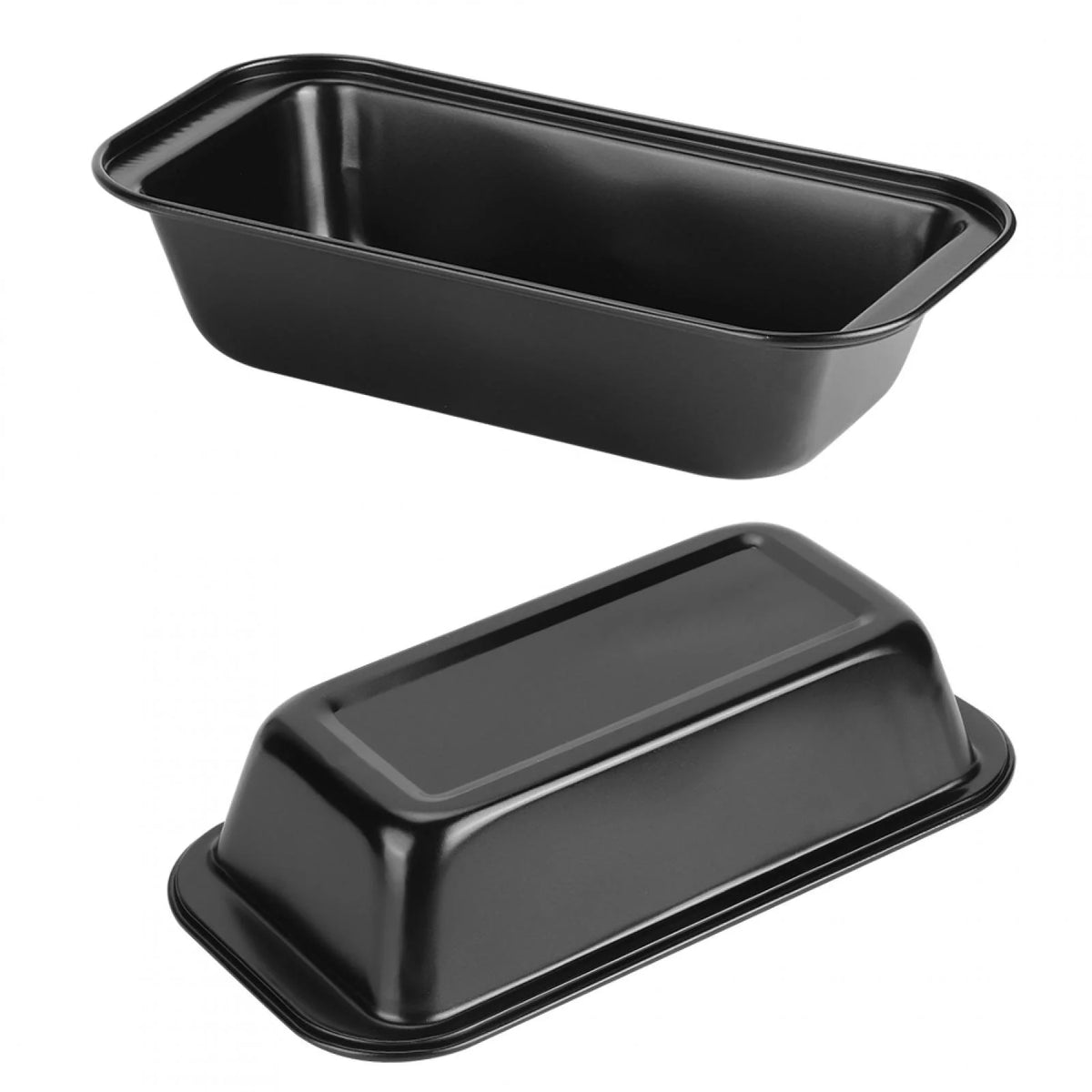 Mini moldes rectangulares antiadherentes de acero al carbono para pan V660