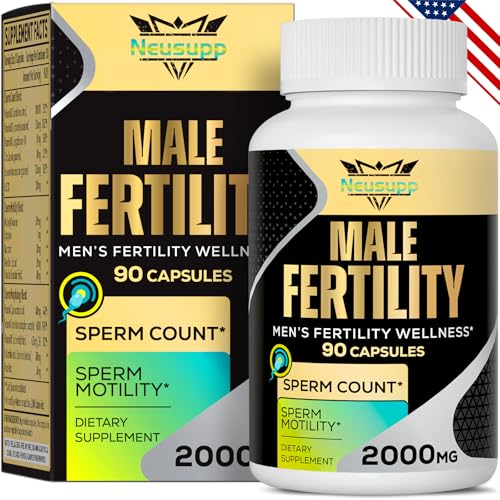 90 Capsules Male Prenatal Fertility Supplements with Maca Root, Zinc, Folate, B6, B12 L2506