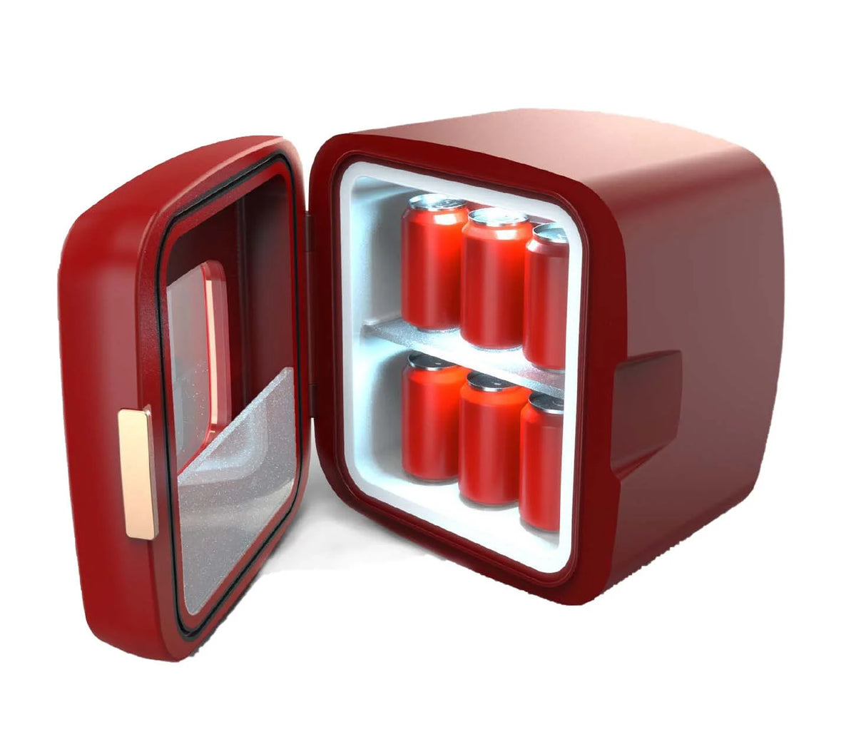 Red 12 Can Mini Beverage Cooler L772464
