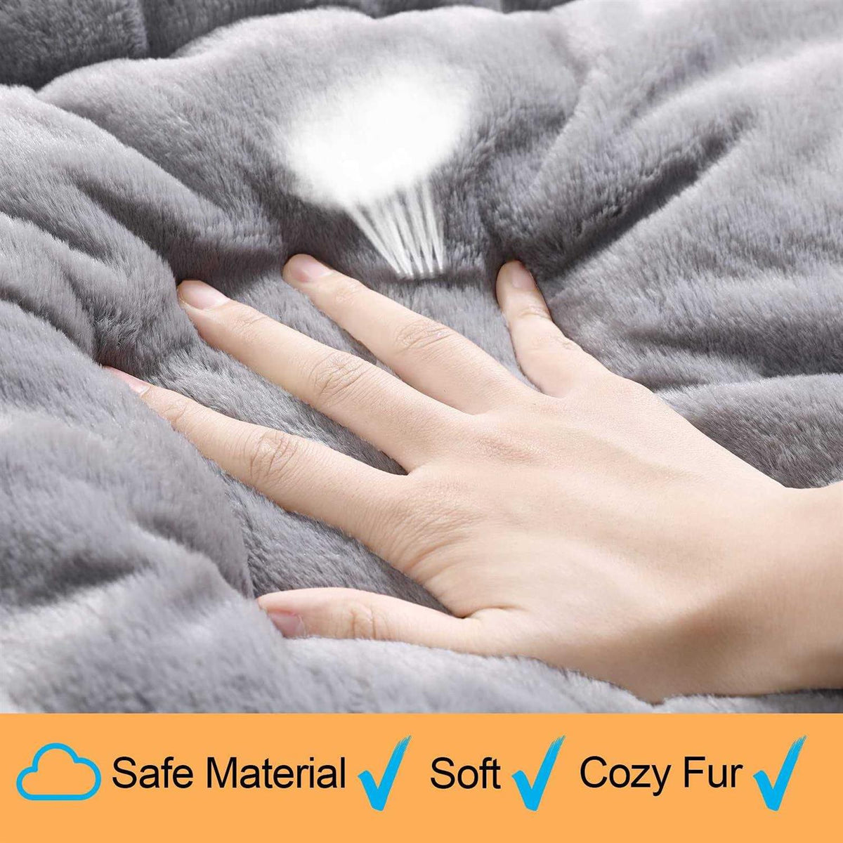 Dog Crate Bed Washable Anti-Slip Kennel Pad F54638