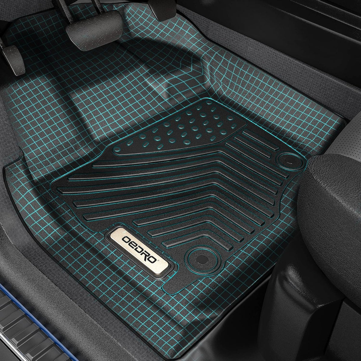 Black TPE All Weather Floor Mats K35426