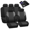 Black and Gray Car Seat Covers K4378