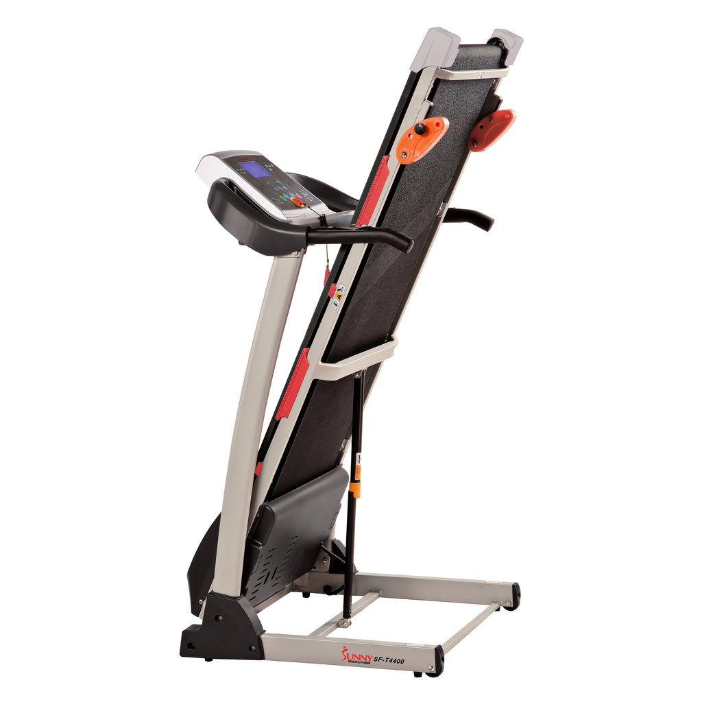 Manual Incline Folding Treadmill with Pulse Sensors LCD Monitor W69063