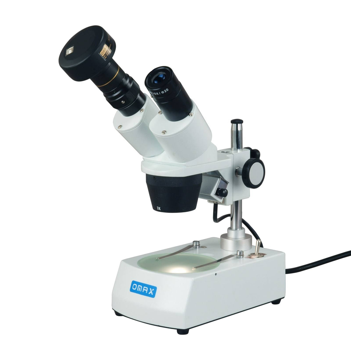 Binocular Stereo Microscope with Dual Lights and 5MP Camera V99329