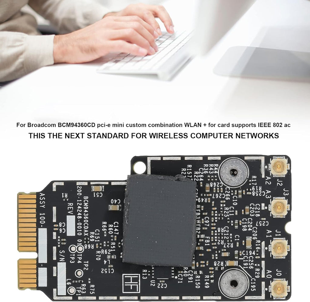 Wireless Network Card Bluetooth4.0 PCIE Mini WLAN Pack of 2 R191236