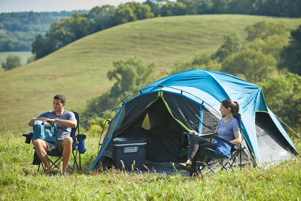 4-Person Dark Room Dome Camping Tent with Screen Room H886