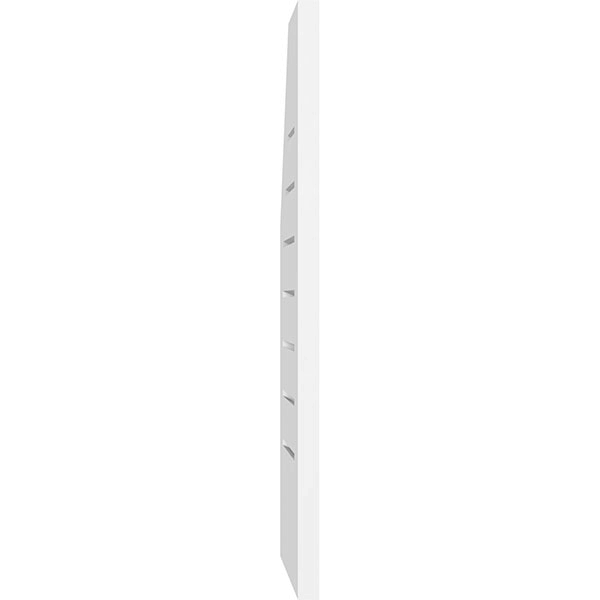 Half Octagon Top Right Surface Mount PVC Gable Vent U9484