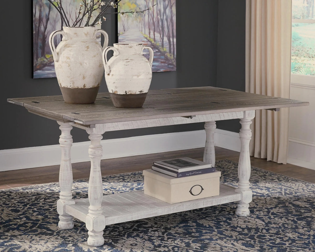 Gray/White Sofa Console Table H85765