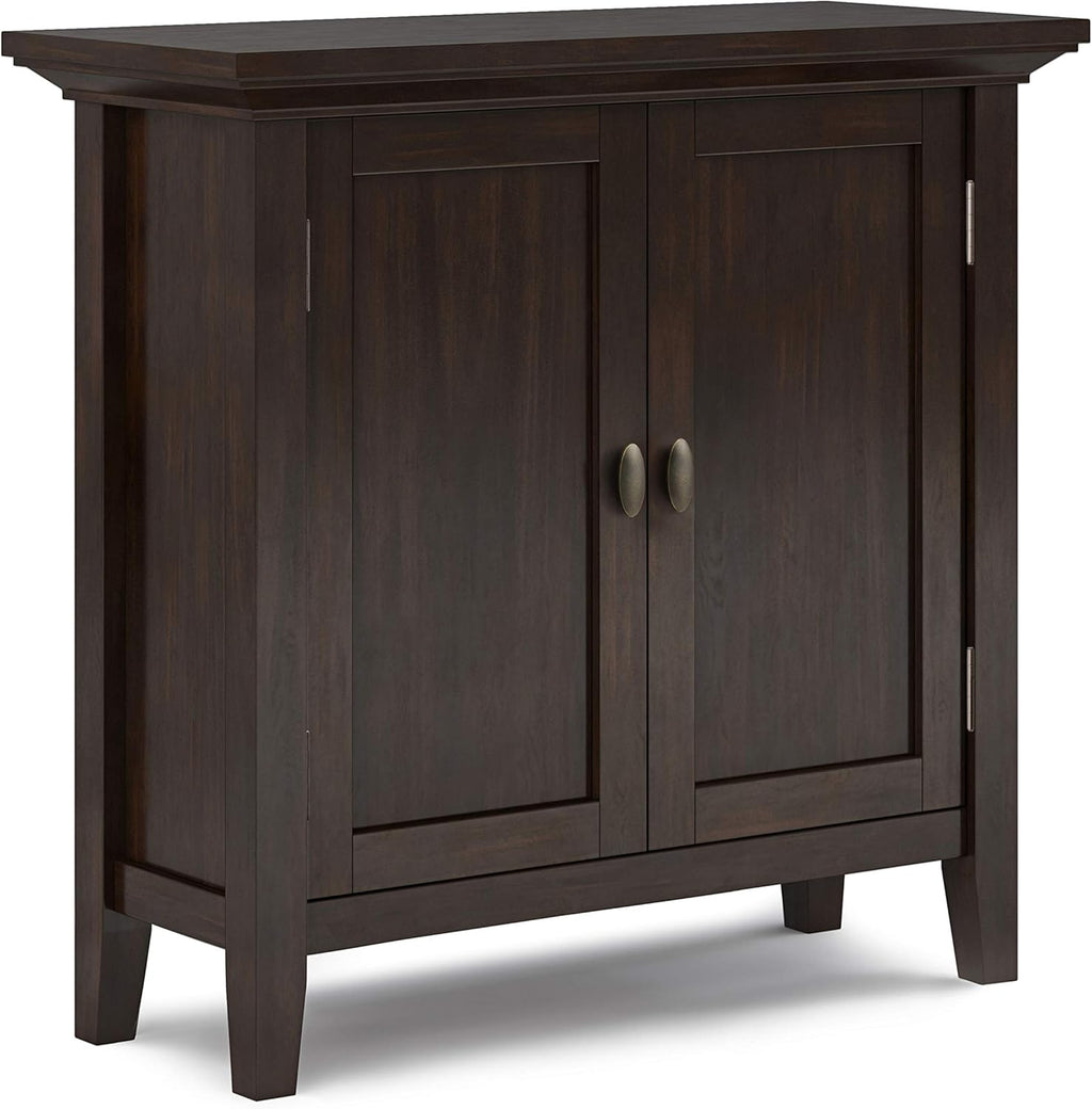 Distressed Grey Solid Wood Low Storage Cabinet D9536