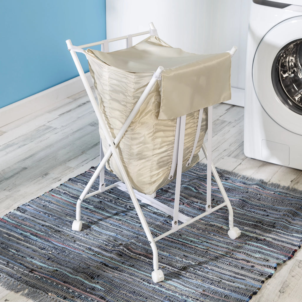 Steel Folding Laundry Hamper with Removable Bag E24258