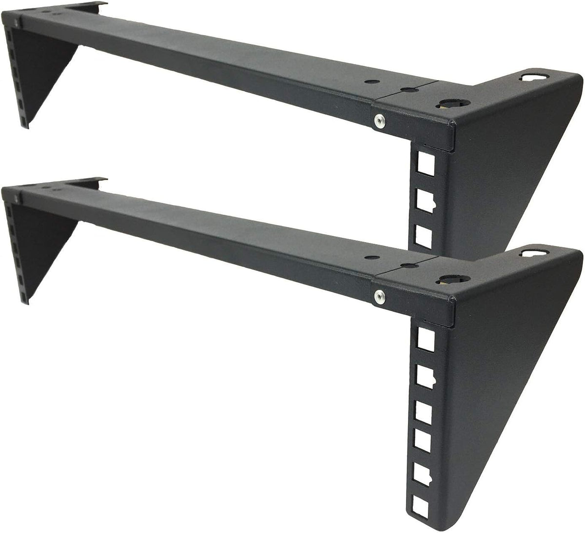2U Light-Loading Foldable 19 Inches Cold Rolled Steel Vertical Wall Mount Rack Y829053
