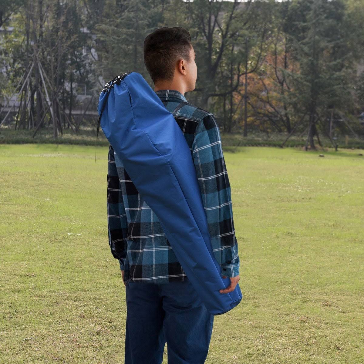 Collapsible Swivel Camping Chair - Blue W777
