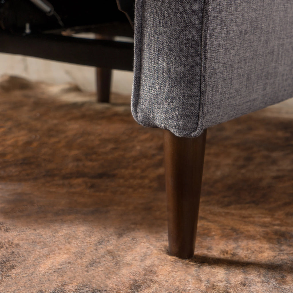 Grey Fabric Recliner U64375