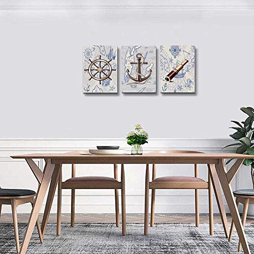Green Leaf Abstract Canvas Wall Art 3 Piece W278648