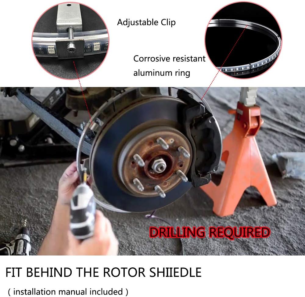 15.5 inch Double Row Wheel Ring Light Kit with Turn Signal G32621