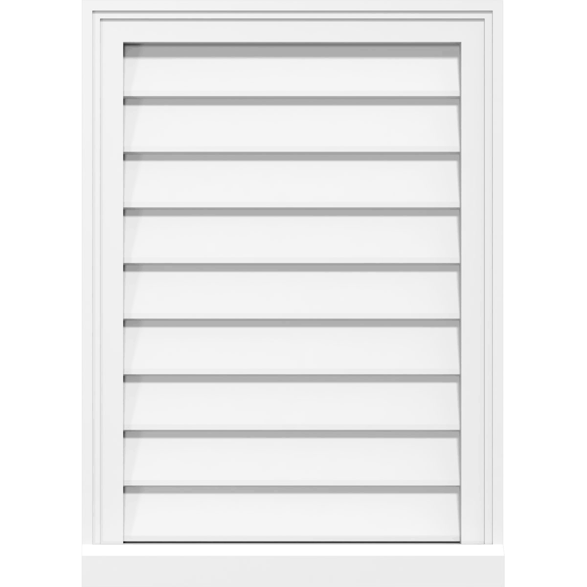 PVC Vertical Surface Mount Gable Vent O8514