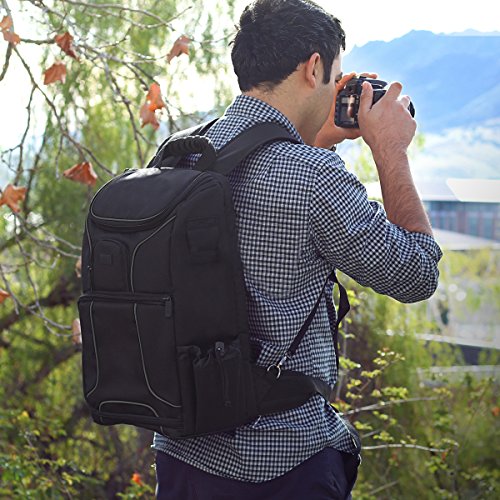 Green DSLR Camera Backpack with Laptop Compartment X999