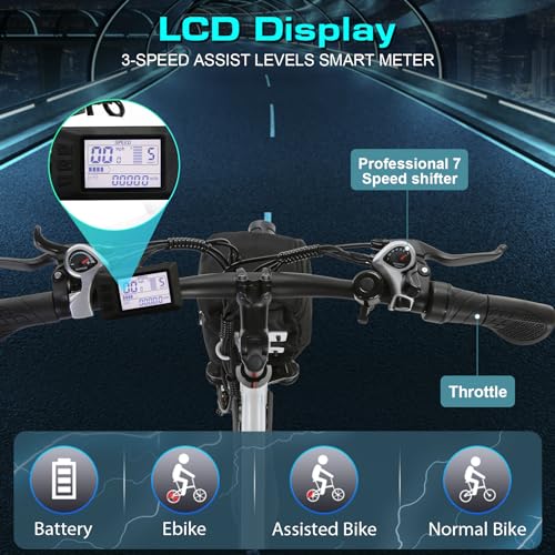 26" 500W Electric Bike with 48V Removable Battery S703867