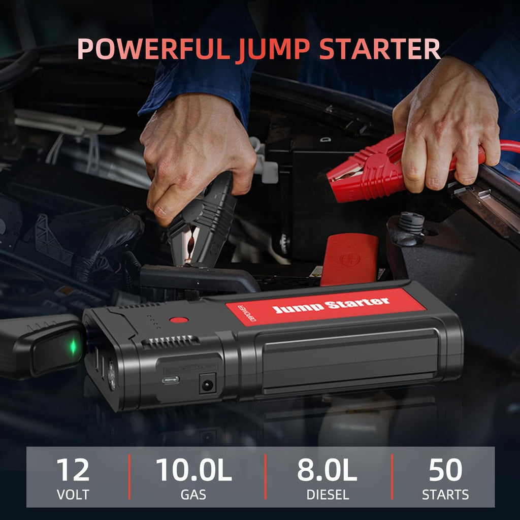 2750A Peak 76.96Wh Portable Car Jump Starter 12V Battery Booster Pack C766