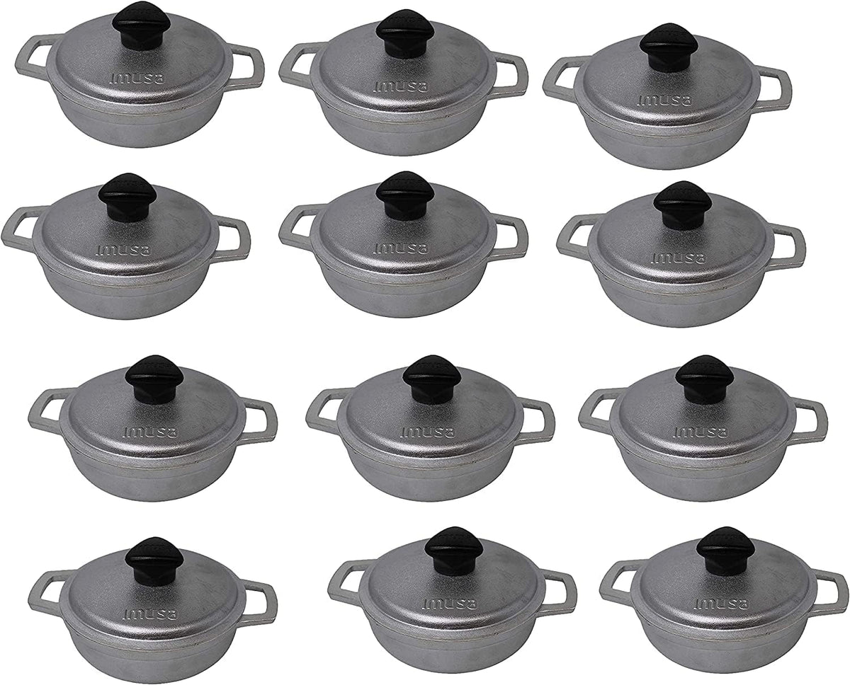 12 Pack 0.7Qt Silver Dutch Oven Y133