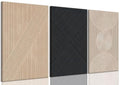 Set of 3 Framed Neutral Abstract Canvas Wall Art 16"x24" D3226