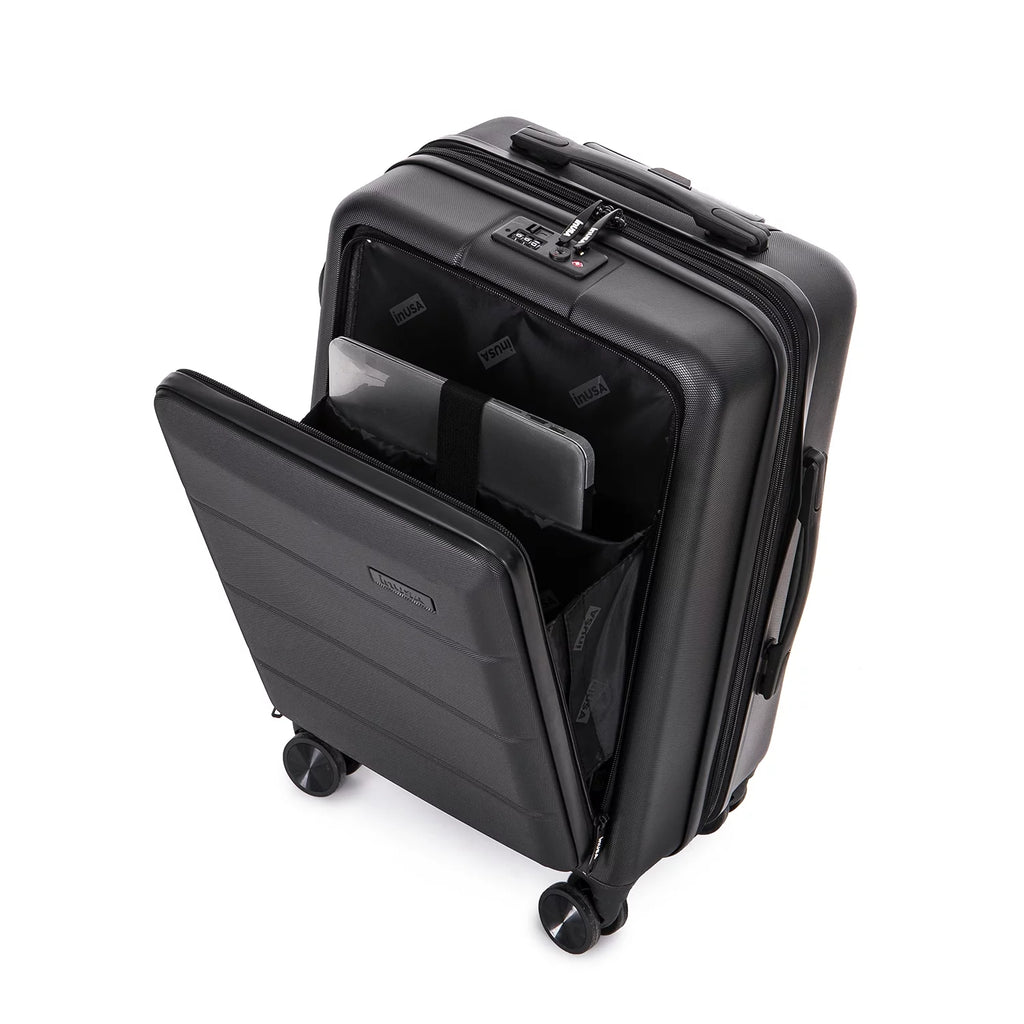 Black 20" Hardside Lightweight Luggage with Spinner Wheels N9286