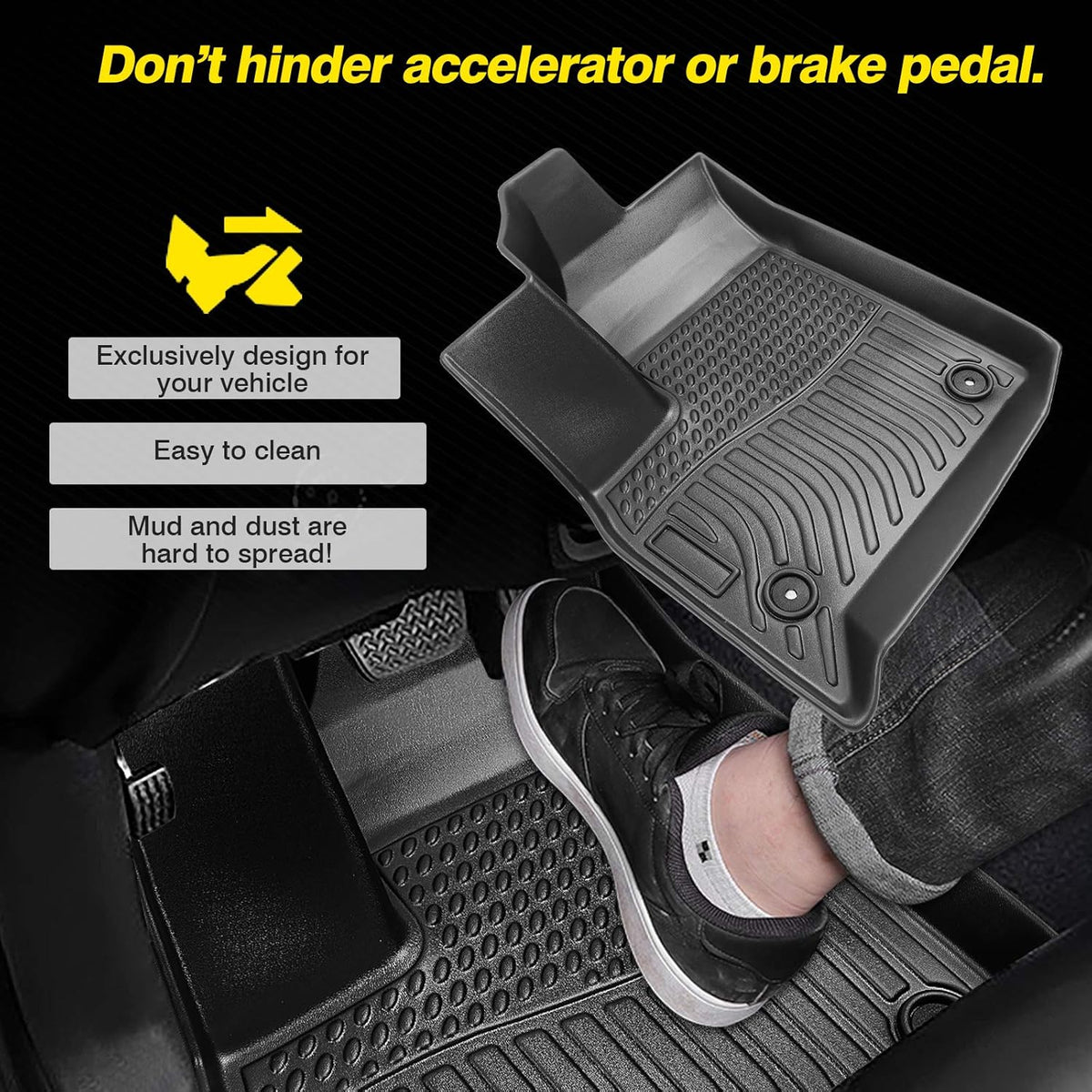 Custom Fit 7 Seat TPO Floor Mats with 1st 2nd and 3rd Row E630