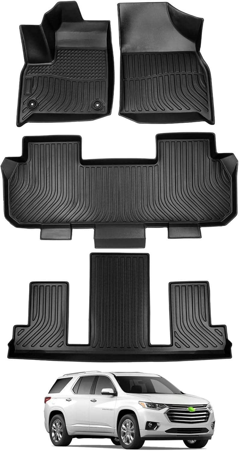 Custom Fit 7 Seat TPO Floor Mats with 1st 2nd and 3rd Row E630