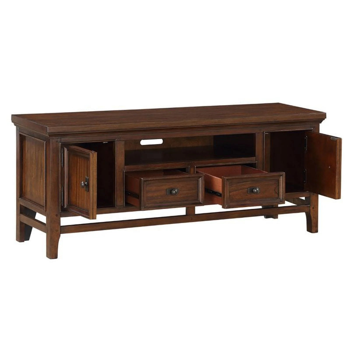 Brown Cherry Wood TV Stand M493927