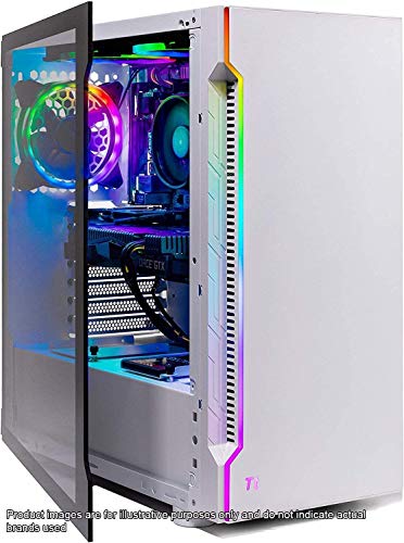 White Gaming Computer PC Desktop with Ryzen 5 3600, GTX 1650 Super 4G, 500GB SSD, 16GB DDR4 I884599