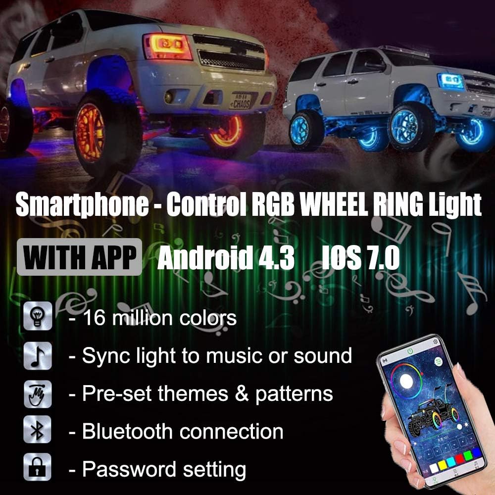 15.5 inch Double Row Wheel Ring Light Kit with Turn Signal G32621