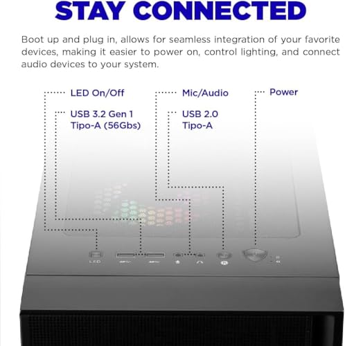 AMD Ryzen 5 5600G 16GB 512GB SSD Desktop Gaming Computer A9921