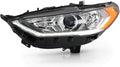 2017-2019 Ford Fusion Projector Headlight Left Driver Side V993