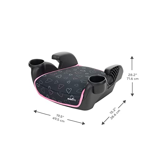 Static Black No Back Booster Car Seat F147