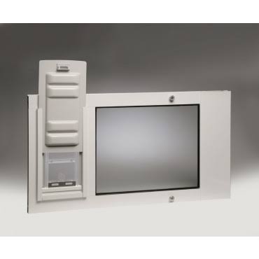 White Cat Door Z6942