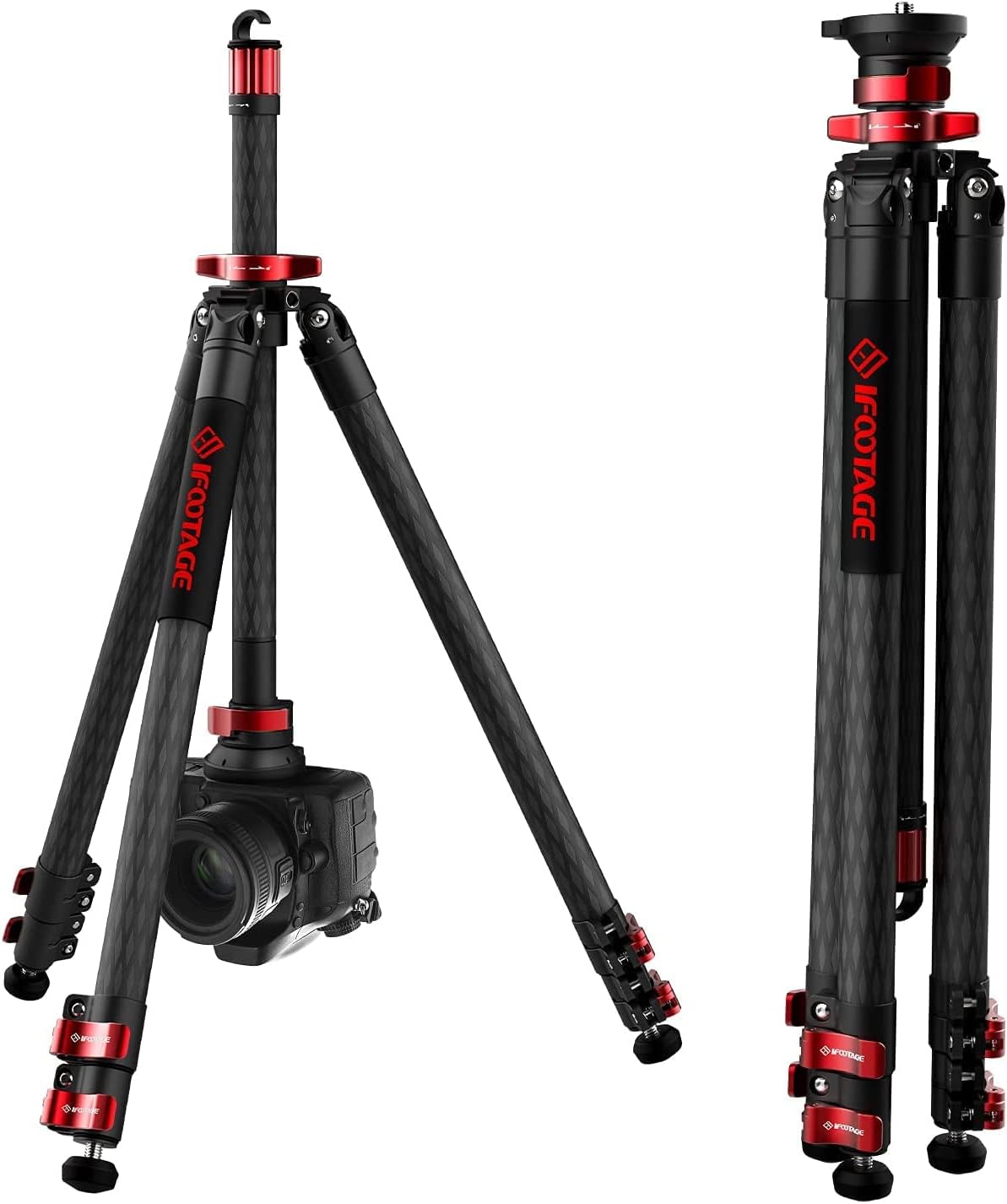 Aluminum Professional Video Tripod with 360° Rotate Ball Head Q11899