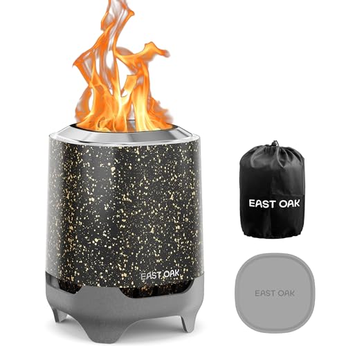 Silver Smokeless Tabletop Fire Pit, Dual-Fuel, 10.1" x 7" R3442
