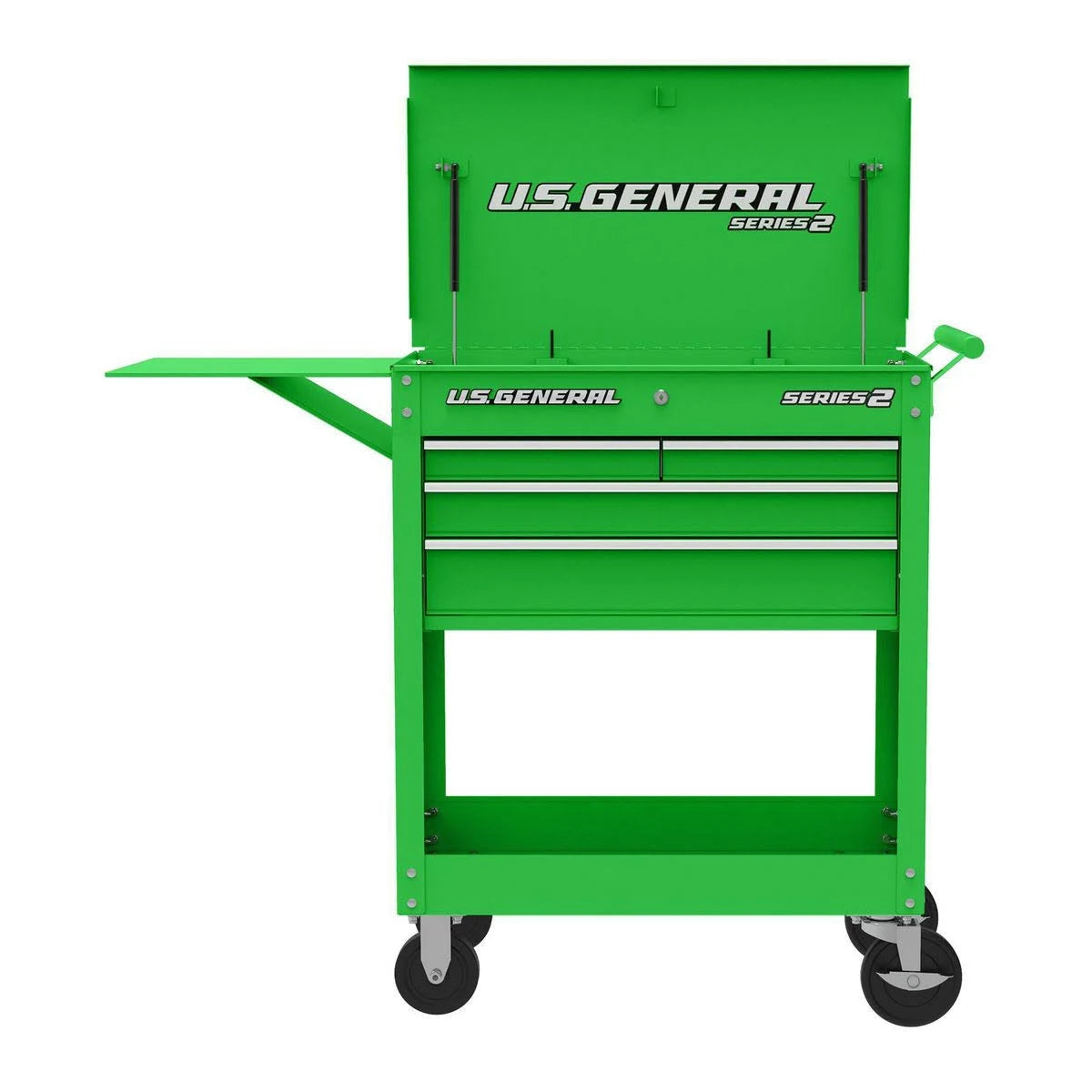 Green 4 Drawer Tech Cart E4996