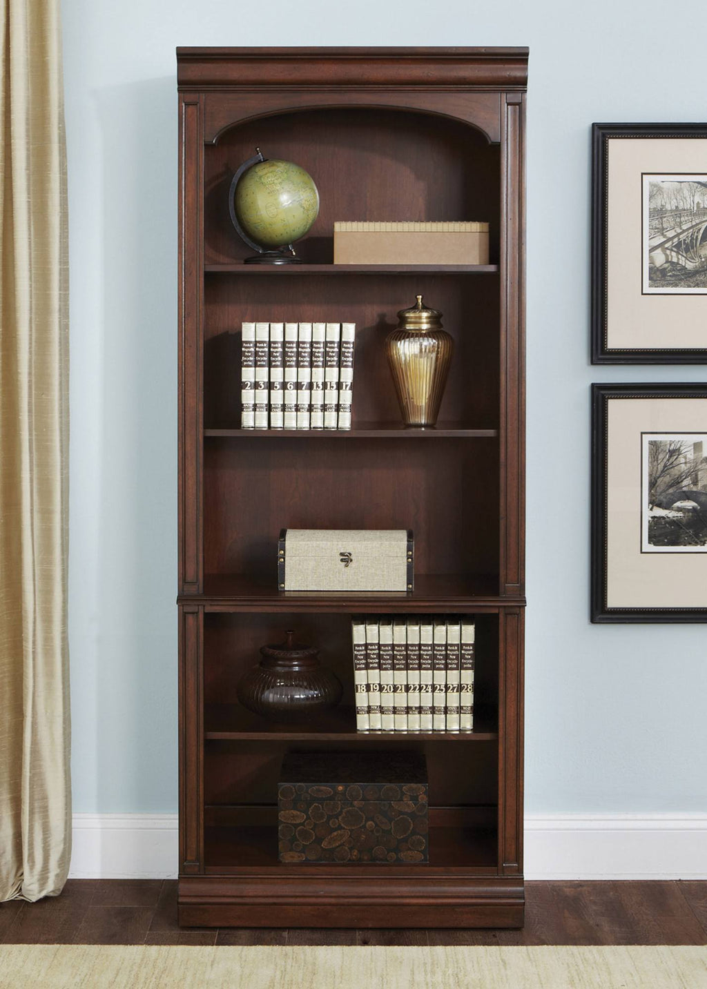 Cognac Open Bookcase W9190