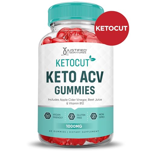 Keto ACV Gummies 1000MG Apple Cider Vinegar with Pomegranate Beet Juice Powder B12 Vegan Non GMO 60 Gummies Z1626