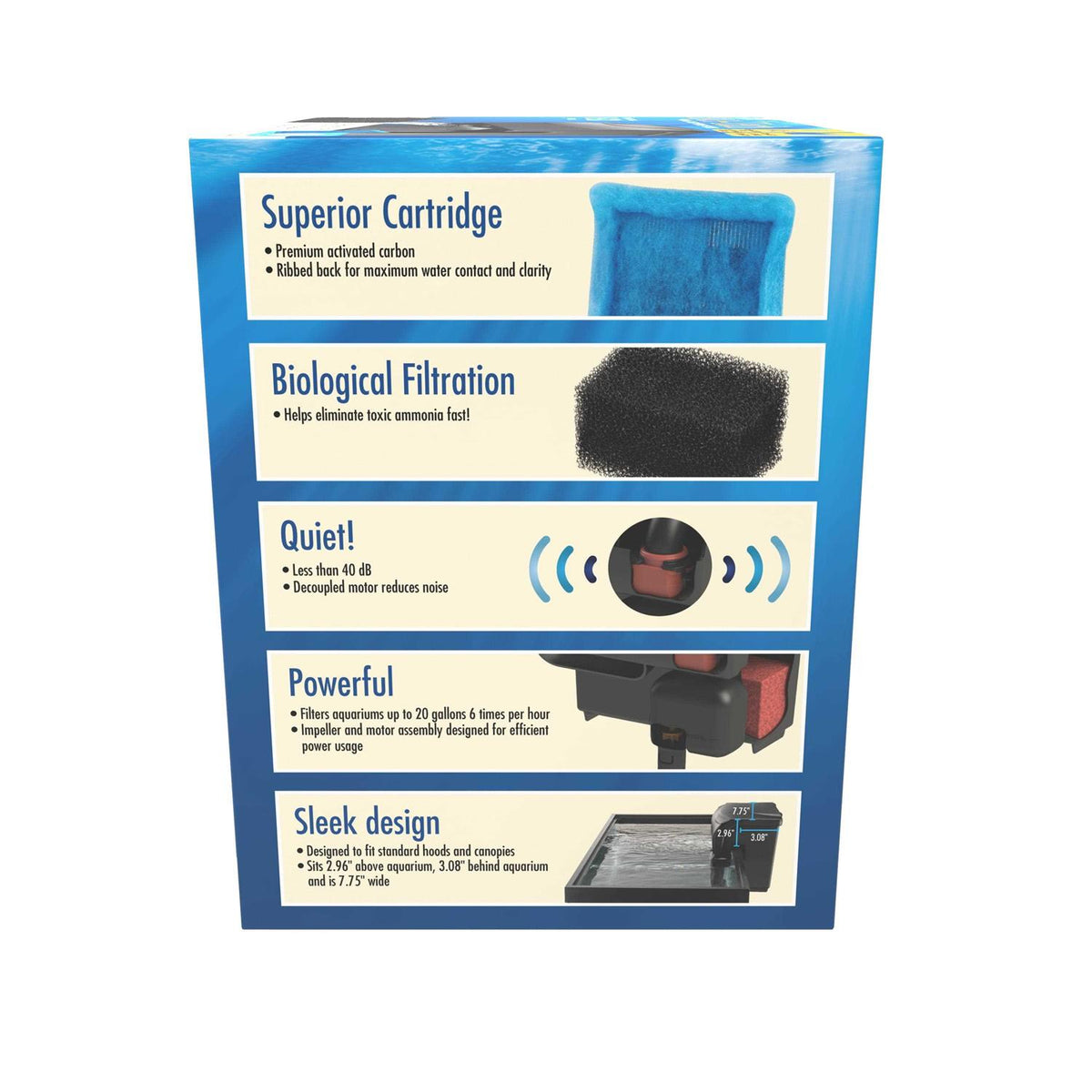 Ultra Quiet Power Filter For Aquariums R916