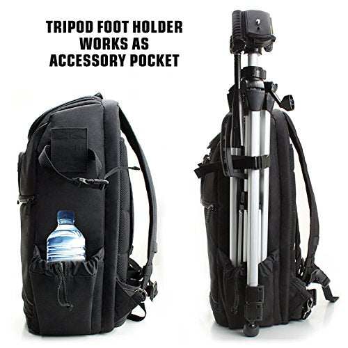 Green DSLR Camera Backpack with Laptop Compartment X999