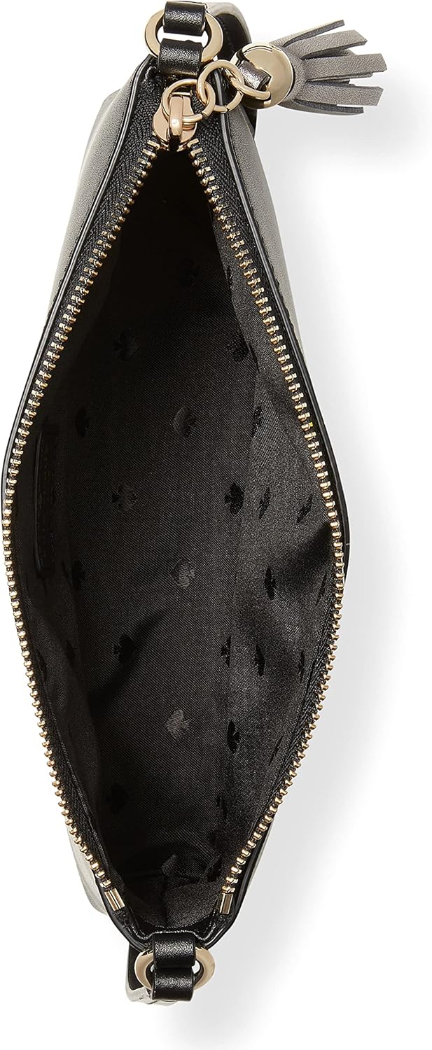 Black Leather Crossbody Bag D9978